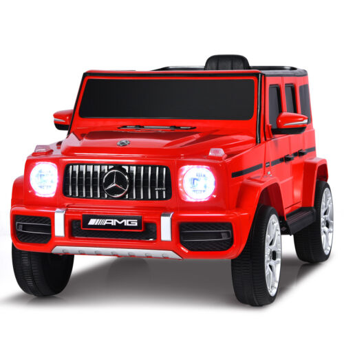 Licensed Mercedes-Benz G63 12V Kids Ride On Car with Music & Remote Control - Red