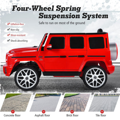 Licensed Mercedes-Benz G63 12V Kids Ride On Car with Remote Control and Music