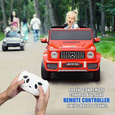 Licensed Mercedes-Benz G63 Electric Ride-On Car for Kids with Remote Control - 12V