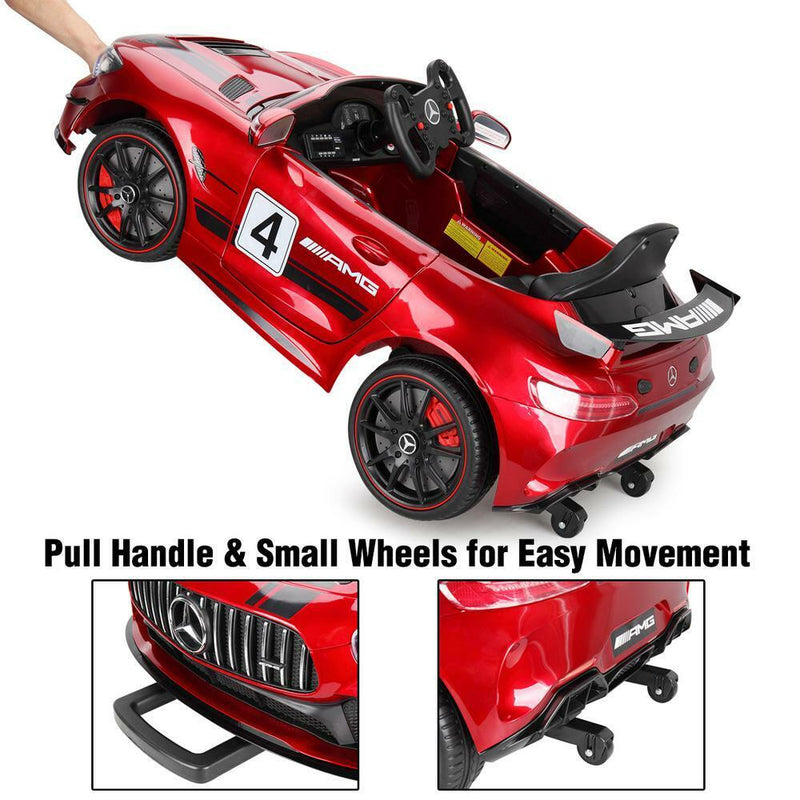 Licensed Mercedes Benz Kids Ride-On Car with Remote Control - Red