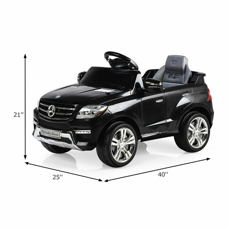 Licensed Mercedes Benz ML350 6V Electric Ride On Car with MP3 and Remote Control for Kids