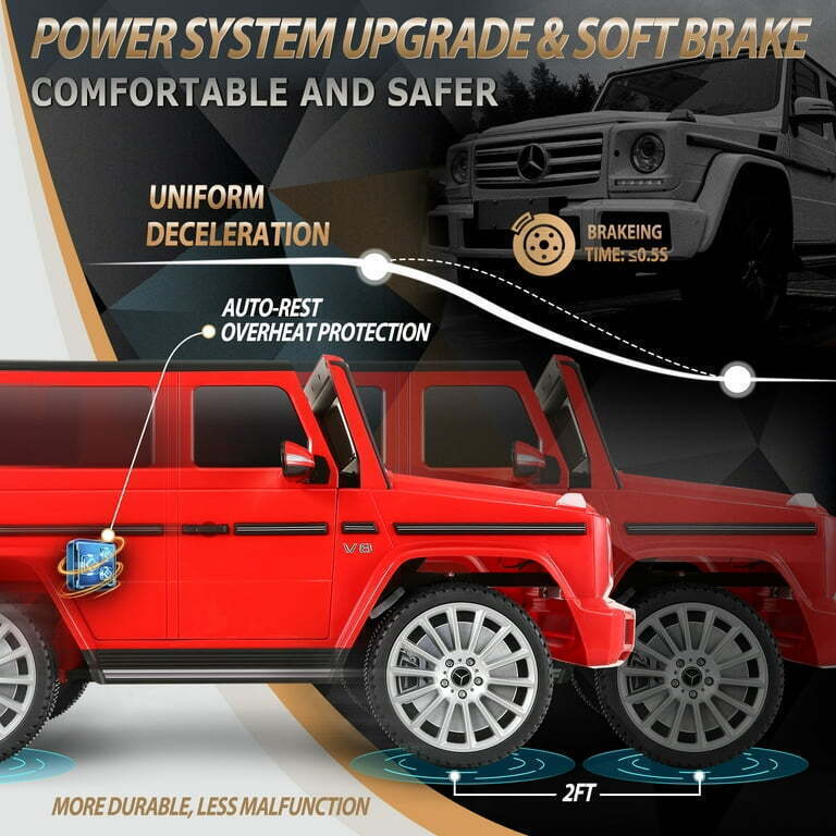Licensed Mercedes-Benz Ride On Car for Kids with Remote Control - 4 Wheels SUV Toy Truck