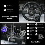 Licensed Mercedes Benz X Class 2-Seater Kids Ride On Police Car with Trunk - 12V RC Toy