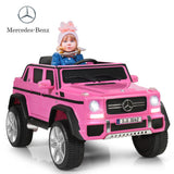 Licensed Pink Mercedes-Benz Kids Ride On Car with RC Control and Trunk