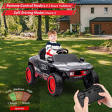 Licensed RS E-trons Racing Car 12V Ride-On with Remote Control for Kids