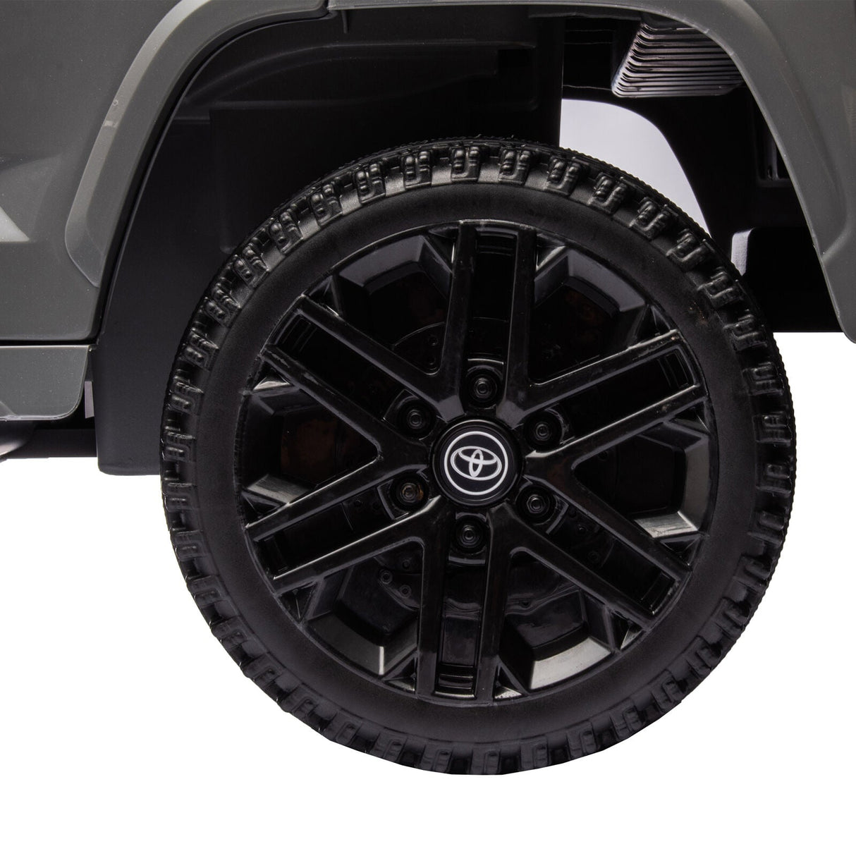 Licensed Toyota Tundra Grey 12V Kids Ride On Pickup Truck with 3 Speeds and Dual Motors