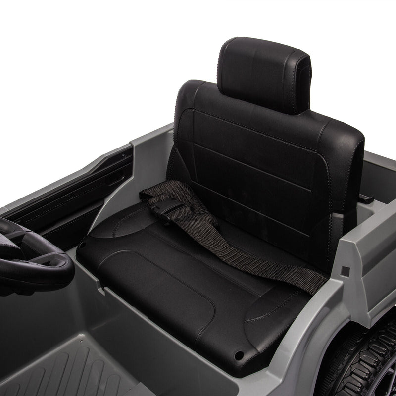 Licensed Toyota Tundra Grey 12V Kids Ride On Pickup Truck with 3 Speeds and Dual Motors