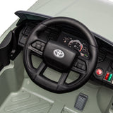 Licensed Toyota Tundra Olive 12V Kids Ride On Pickup Truck with 3 Speeds and Dual Motors
