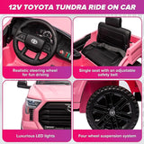 Licensed Toyota Tundra Pickup 12V Battery Powered Ride-On Truck for Kids