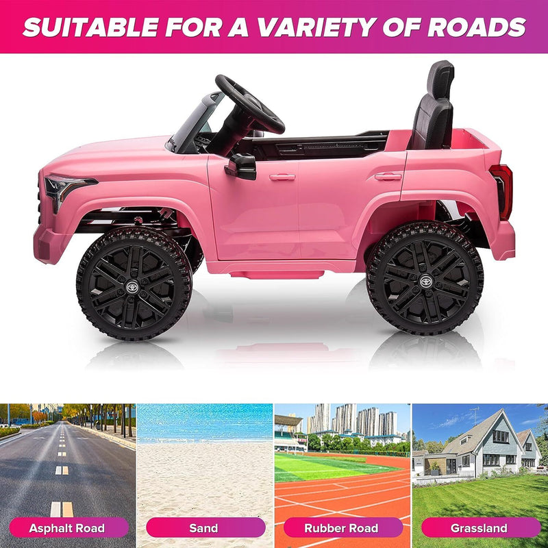 Licensed Toyota Tundra Pickup 12V Battery Powered Ride-On Truck for Kids