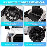 Licensed Toyota Tundra Pickup Electric Car for Kids - 12V 2-Seater Ride On Truck