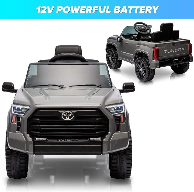 Licensed Toyota Tundra Pickup Electric Car for Kids - 12V 2-Seater Ride On Truck