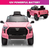 Licensed Toyota Tundra Pickup Electric Car for Kids - 12V 2-Seater Ride On Truck