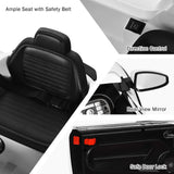 Licensed Volkswagen Beetle 12V Ride On Car for Kids with Remote Control and Music - White
