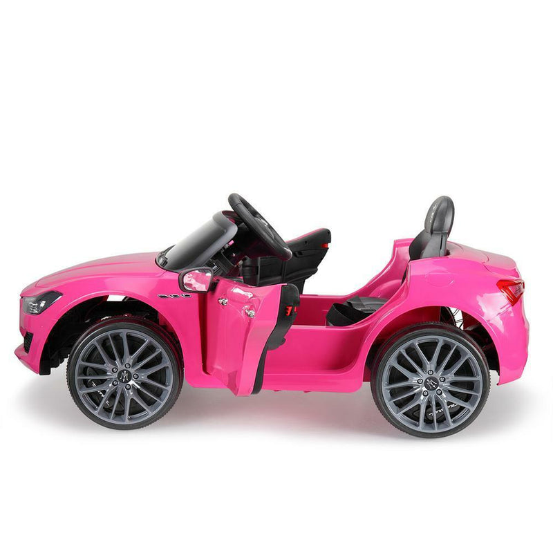 Light Pink Maserati Electric Ride-On Car for Kids with Remote Control