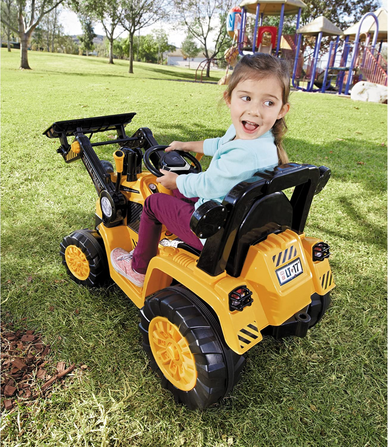 Bulldozer Digger Front Loader Ride On Construction Toy For Kids
