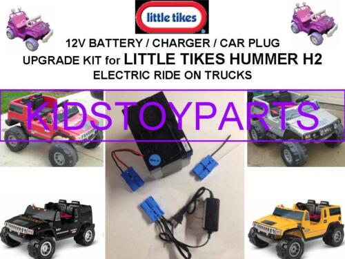 Long-Lasting Hummer H2 Battery Charger & Car Plug Kit by Little Tikes