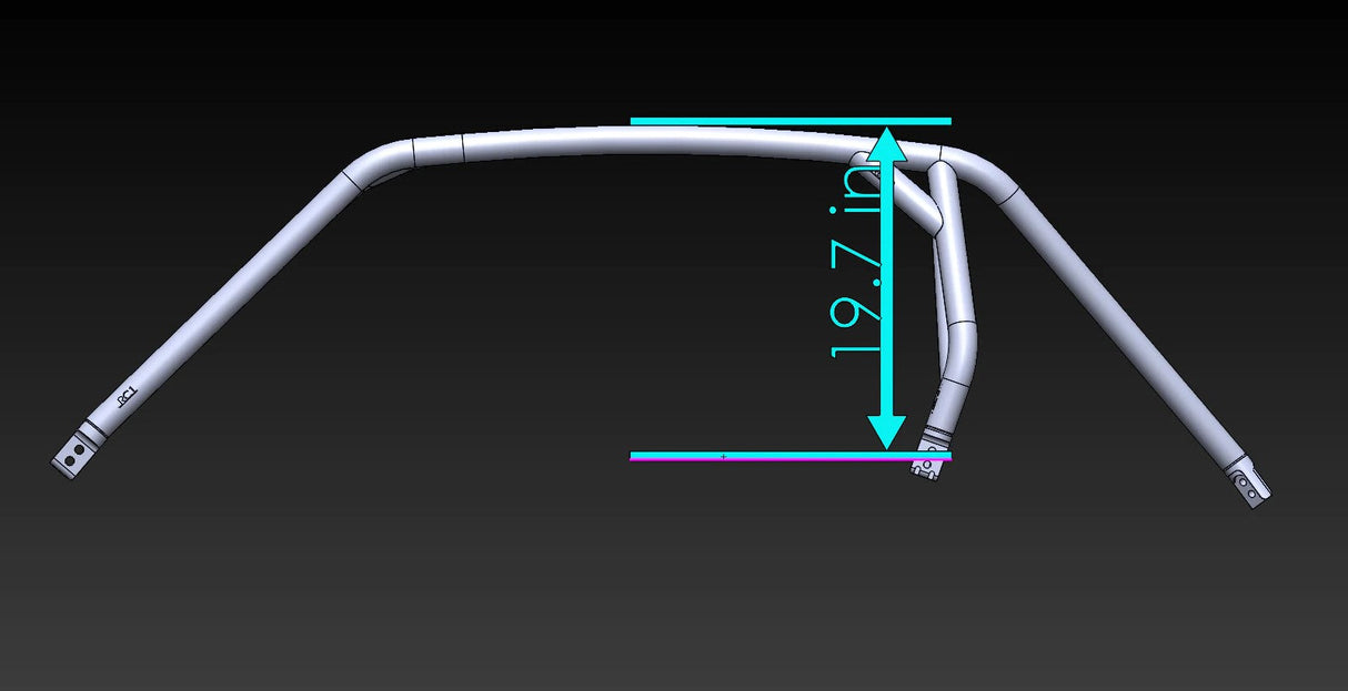 LSK Polaris RZR XP1000 / Turbo 2-Seat Radius Roll Cage Kit