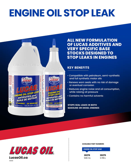 Lucas Oil Engine Oil Stop Leak (20278)