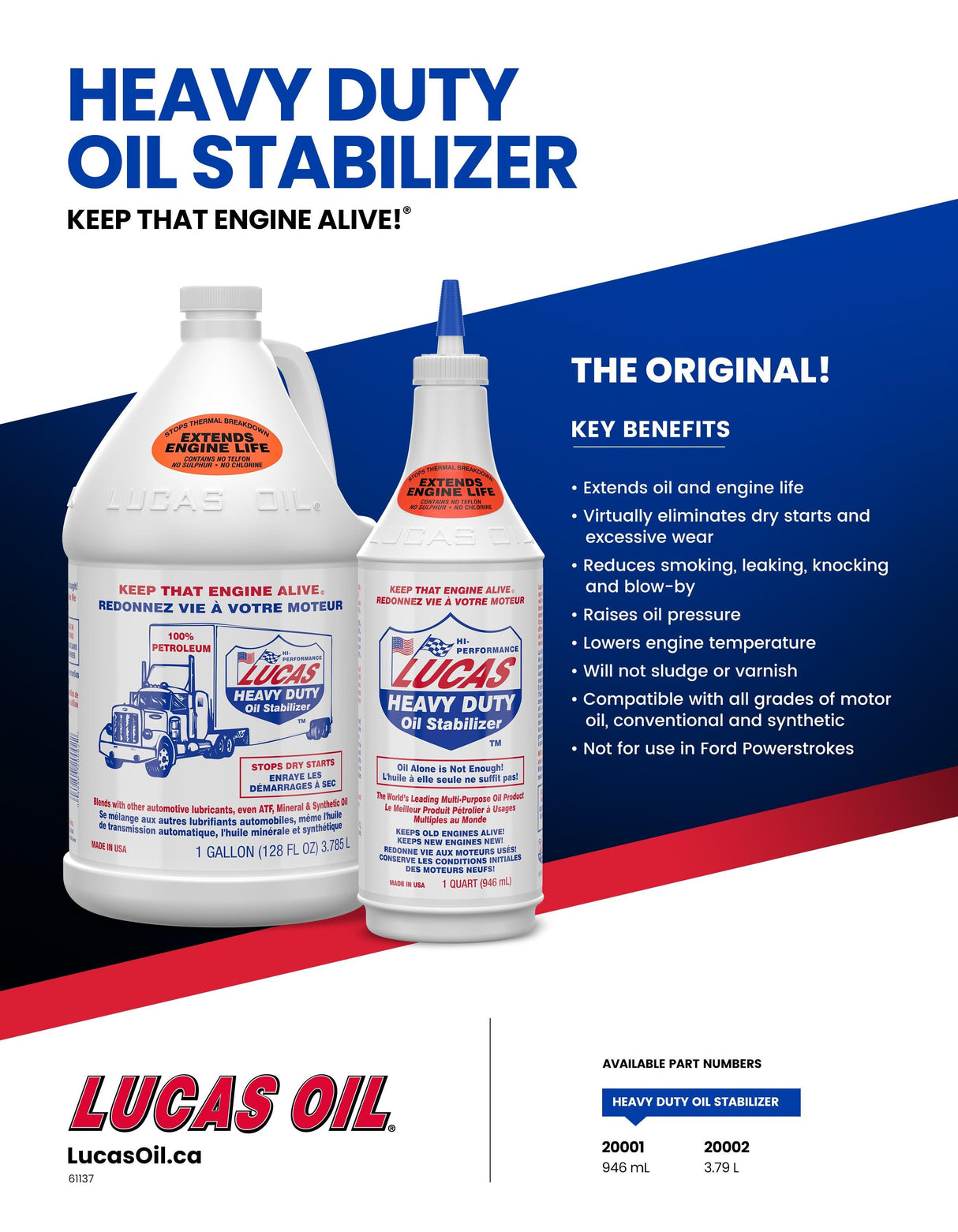 Lucas Oil Heavy Duty Oil Stabilizer (20001)