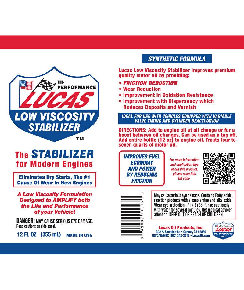 Lucas Oil Low Viscosity Stabilizer (11097)