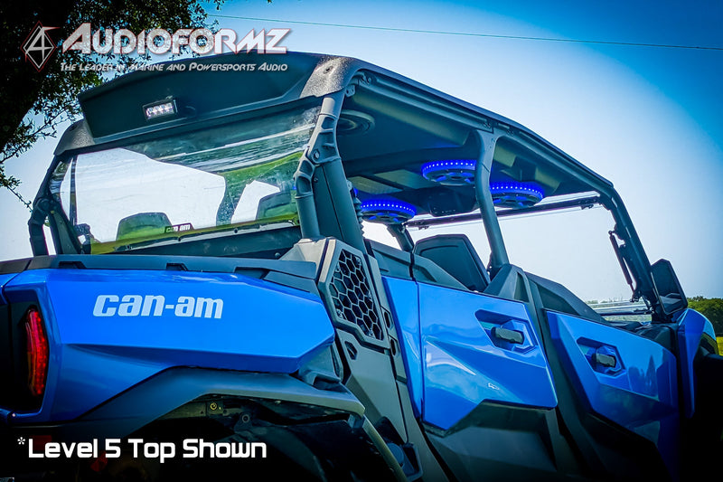 2021+ Can-Am Commander MAX / 2019+ Maverick Sport MAX Stereo Tops (4-Seat)