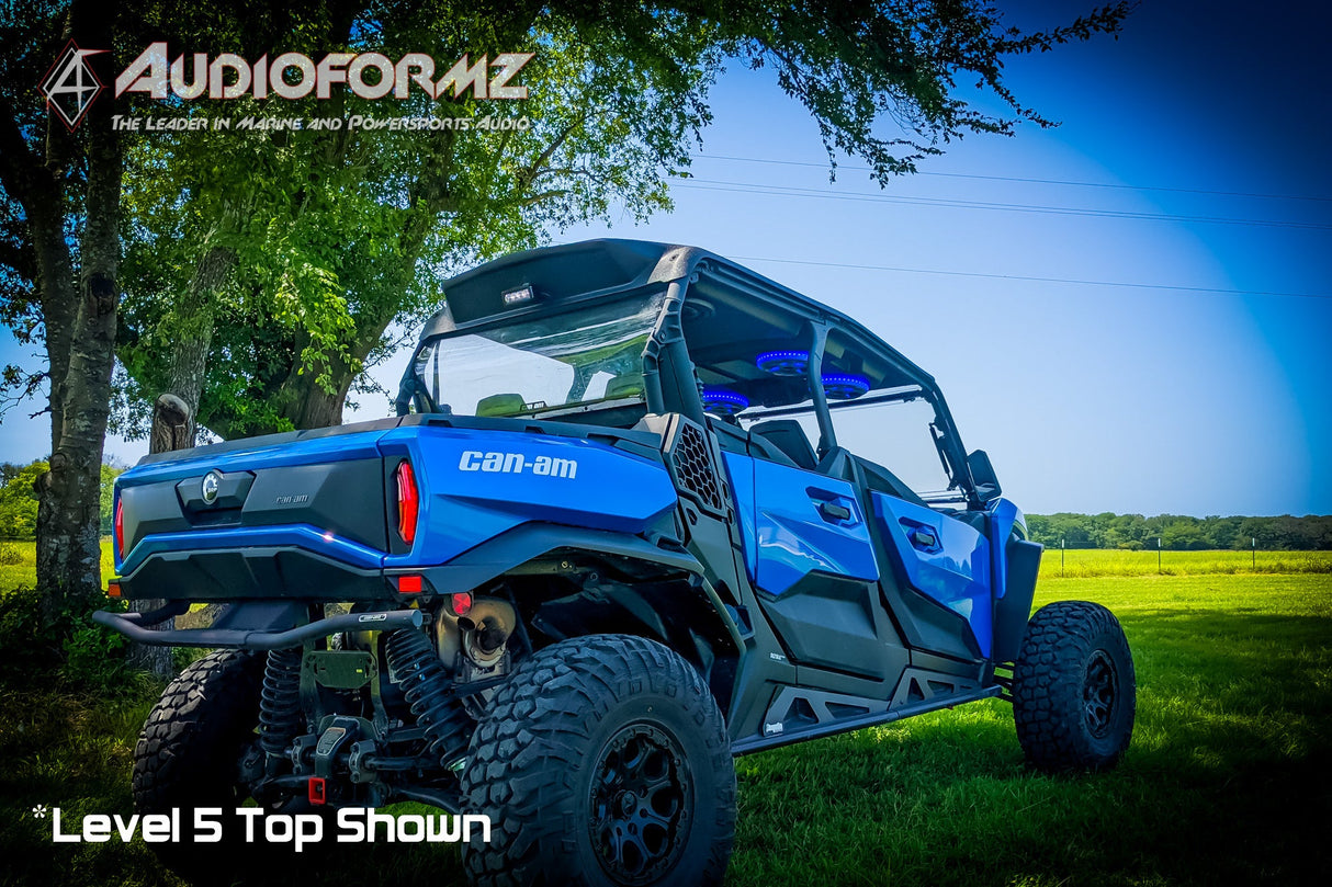 2021+ Can-Am Commander MAX / 2019+ Maverick Sport MAX Stereo Tops (4-Seat)