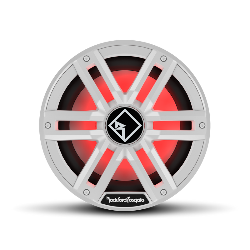 M2 10" DVC 4ohm Color Optix™ Infinite Baffle Marine Subwoofer - White