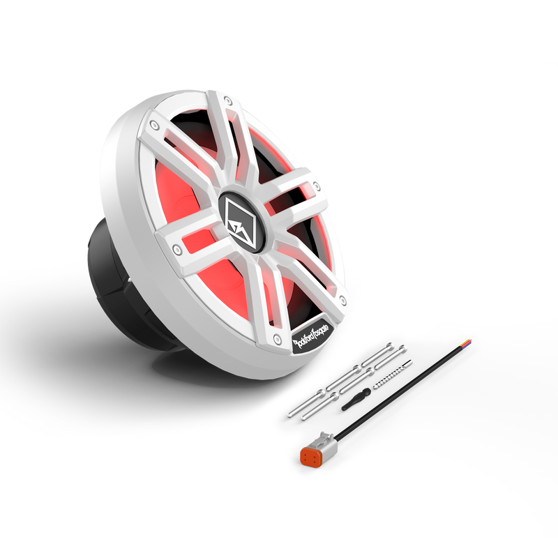 M2 10" DVC 4ohm Color Optix™ Infinite Baffle Marine Subwoofer - White
