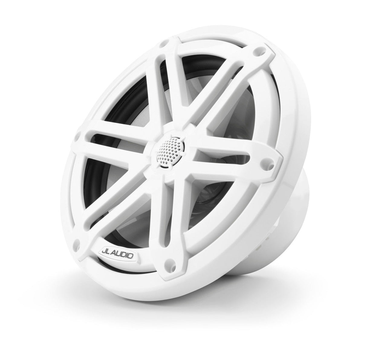 JL Audio M3-770X-S-Gw 7.7" 225W Marine Coaxial Speakers (Pair) - Gloss White Sport Grilles