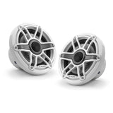 JL Audio M6-650X-S-GwGw 6.5" Marine Coaxial Speakers - Gloss White Sportes Grills (Pair)