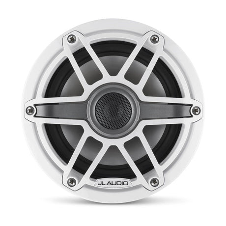 JL Audio M6-650X-S-GwGw 6.5" Marine Coaxial Speakers - Gloss White Sportes Grills (Pair) JL Audio
