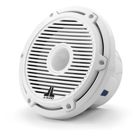 JL Audio M6-770X-C-3Gw 7.7" Marine Coaxial Speakers-Gloss White Sports Grills (Pair) JL Audio