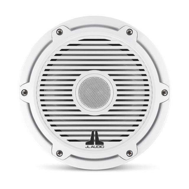 JL Audio M6-770X-C-3Gw 7.7" Marine Coaxial Speakers-Gloss White Sports Grills (Pair)