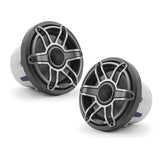 JL Audio M6-770X-S-GmTi 7.7" 250W Marine Coaxial Speakers-Gloss White Sports Grills (Pair)