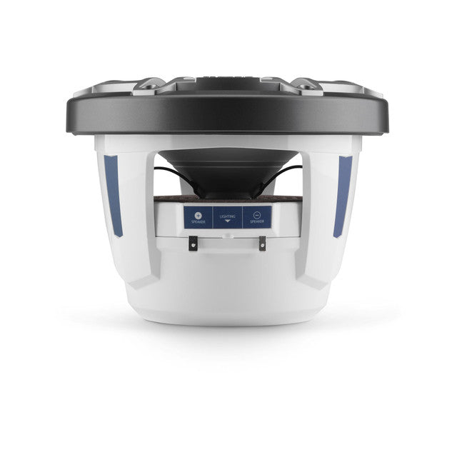 JL Audio M6-770X-S-GmTi 7.7" 250W Marine Coaxial Speakers-Gloss White Sports Grills (Pair)
