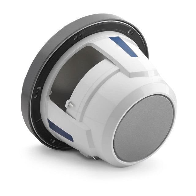 JL Audio M6-770X-S-GmTi 7.7" 250W Marine Coaxial Speakers-Gloss White Sports Grills (Pair)