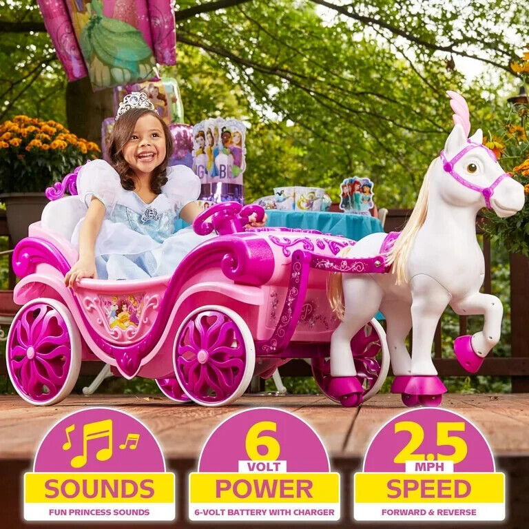 Magical Disney Princess Ride-On Toy for Kids Ages 3-7 - Up to 2.5 mph