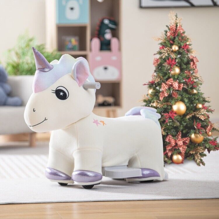 Magical Electric Unicorn Ride-On Toy with Music and Handlebars for Kids