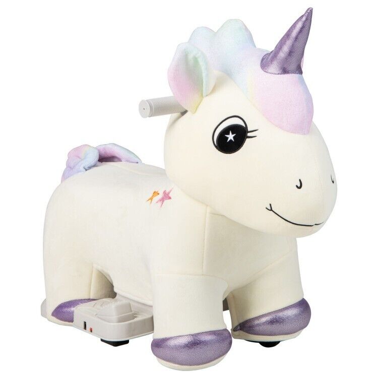 Magical Electric Unicorn Ride-On Toy with Music and Handlebars for Kids