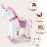 Magical Pink Unicorn Ride-On Toy for Kids Ages 4-9