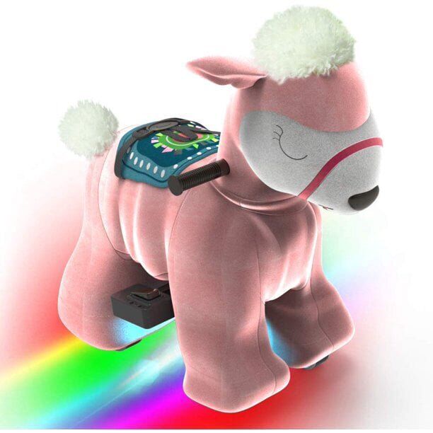 Magical Unicorn 6V Electric Ride On Car for Girls Ages 2-4 with LED Lights