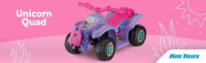 Magical Unicorn Quad for Toddlers, 6V Battery Powered, Ideal for Ages 1.5-3, Purple