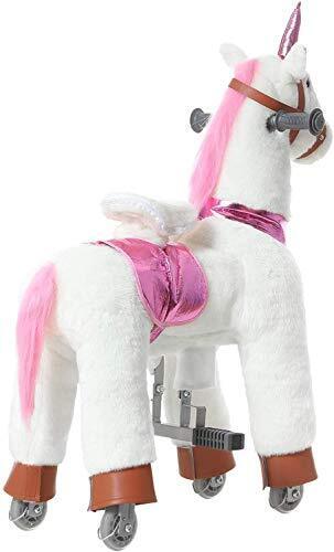 Magical Unicorn Ride-On Toy for Kids Ages 3-6 - Premium Small White Design