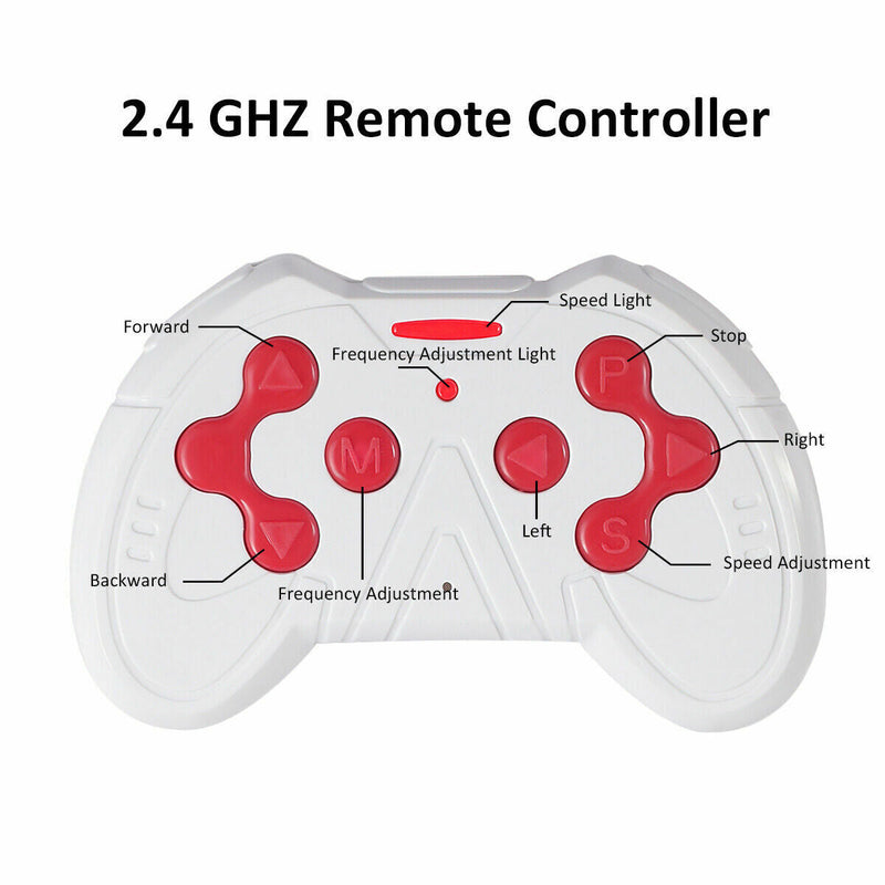 Maserati Licensed Kids Ride-On Car with RC Remote Control, LED Lights, and MP3 Player - Red