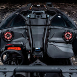 Can-Am Maverick X3 Stage 2 Dash Panel Speaker Enclosures and Driver Side Under Seat Subwoofer Enclosure - 2800W MAX