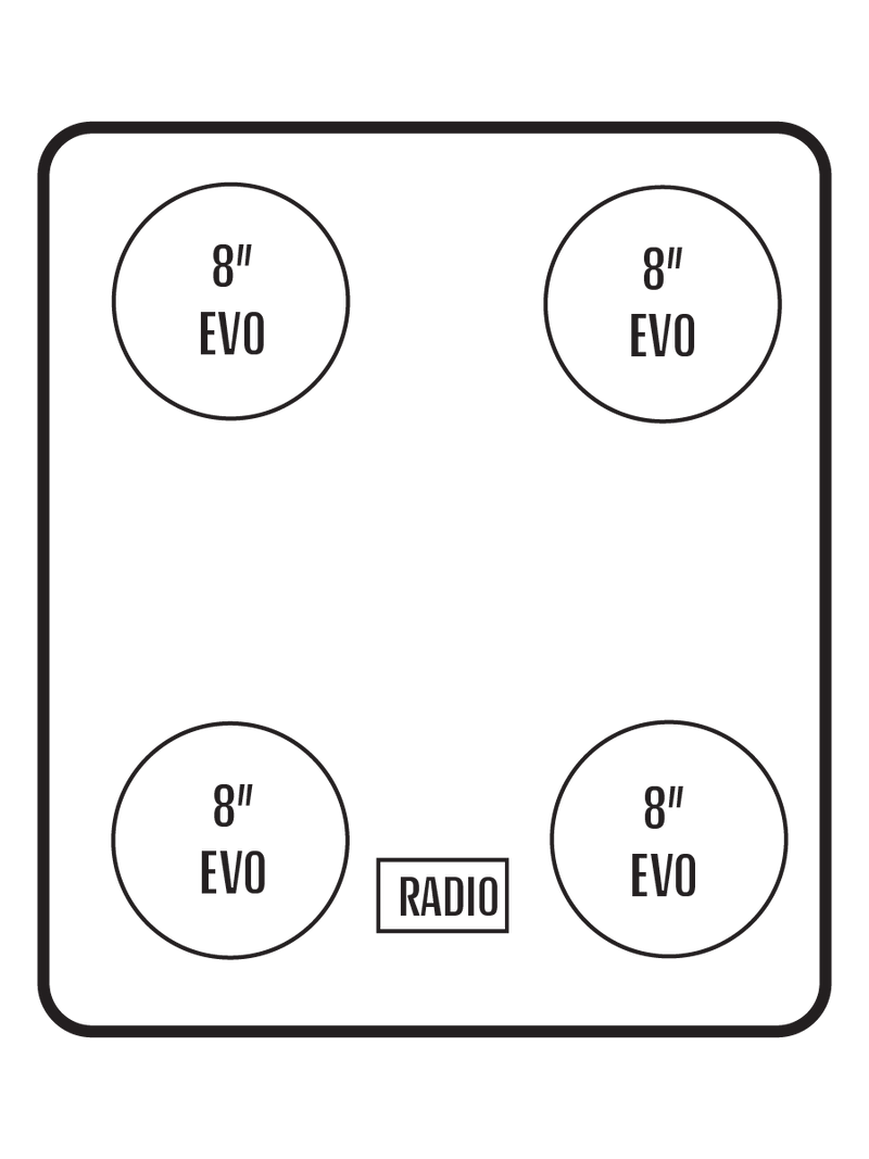 2014-20 Can-Am Commander / 2014-18 Maverick Stereo Tops (2-Seat)