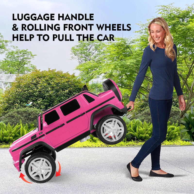 Mercedes-Benz Electric Ride On Car for Kids - 3 Speeds, LED Lights, Bluetooth, and Remote Control