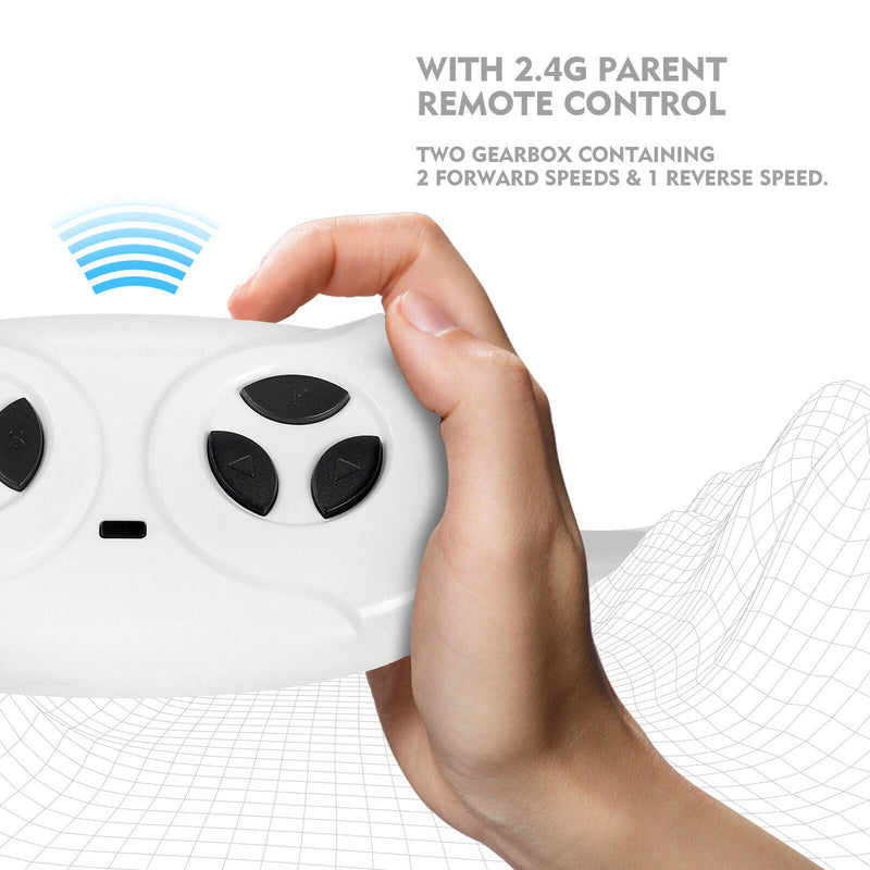 Mercedes-Benz Electric Ride-On Car for Kids with 3 Speeds, LED Lights, and RC Control - Pink