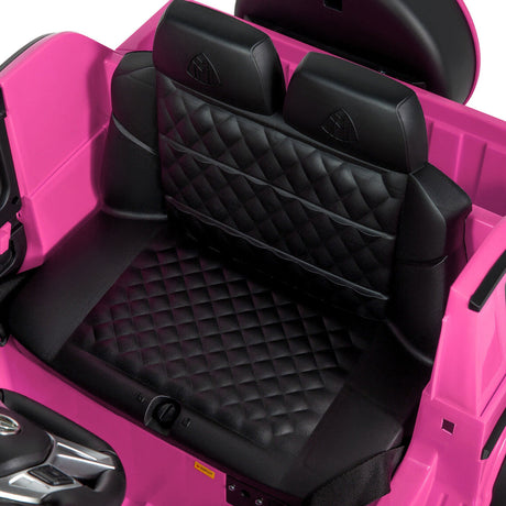 Mercedes-Benz Electric Ride-On Car for Kids with 3 Speeds, LED Lights, and RC Control - Pink
